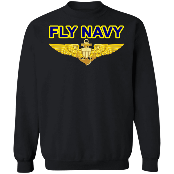 Fly Navy Aviator Crewneck Pullover Sweatshirt