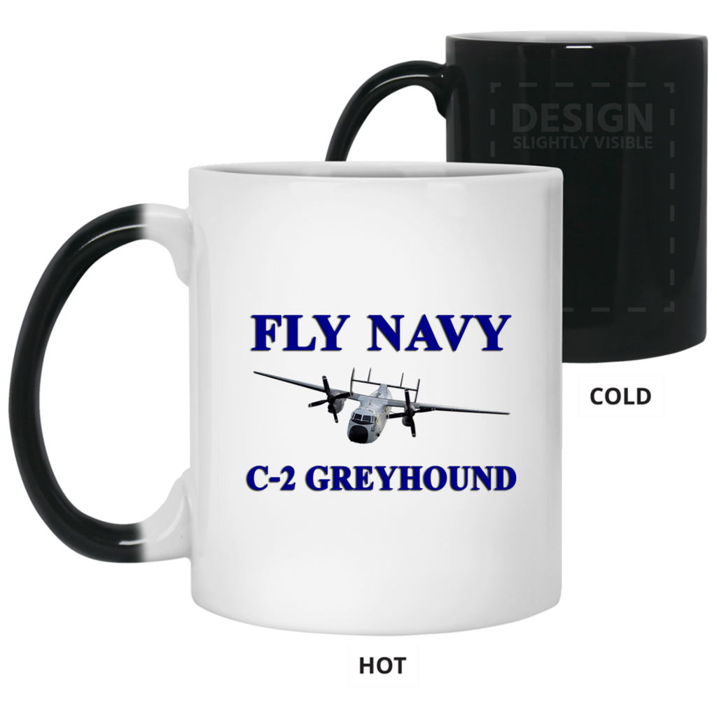 Fly Navy C-2 1 Color Changing Mug - 11oz