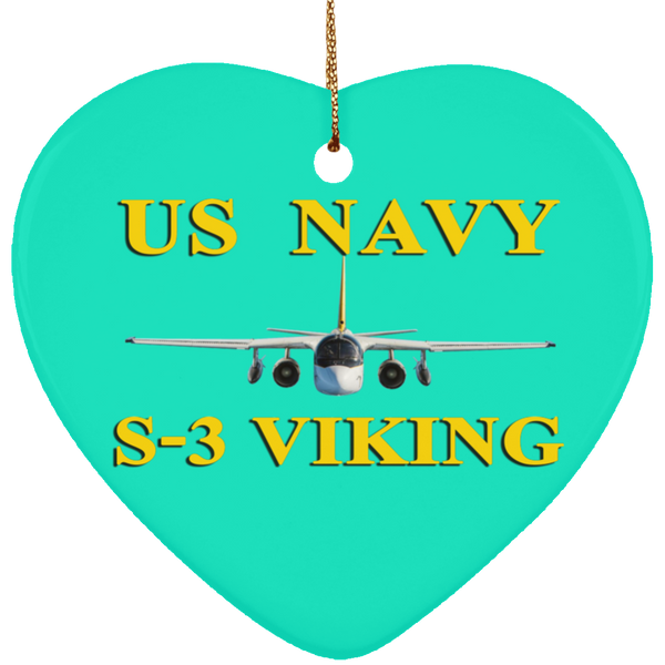 US Navy S-3 3 Ornament - Heart