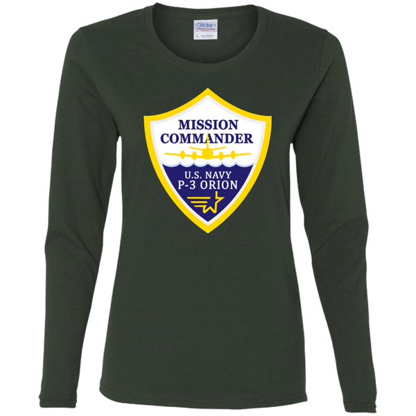 P-3 Orion 3 MC Ladies' Cotton LS T-Shirt