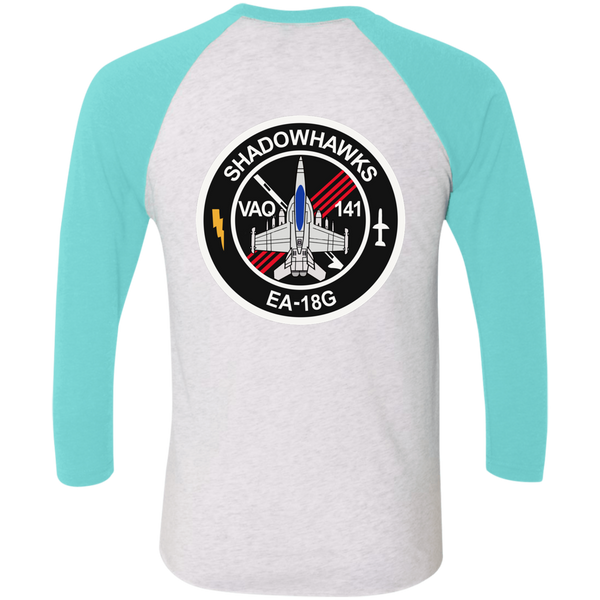 VAQ 141 6c Baseball Raglan T-Shirt