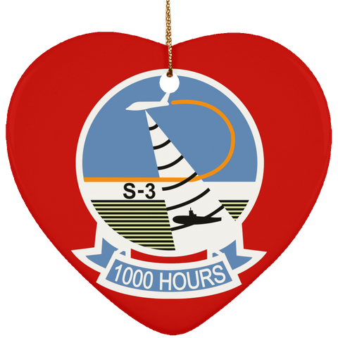 S-3 Viking 8 Ornament - Heart