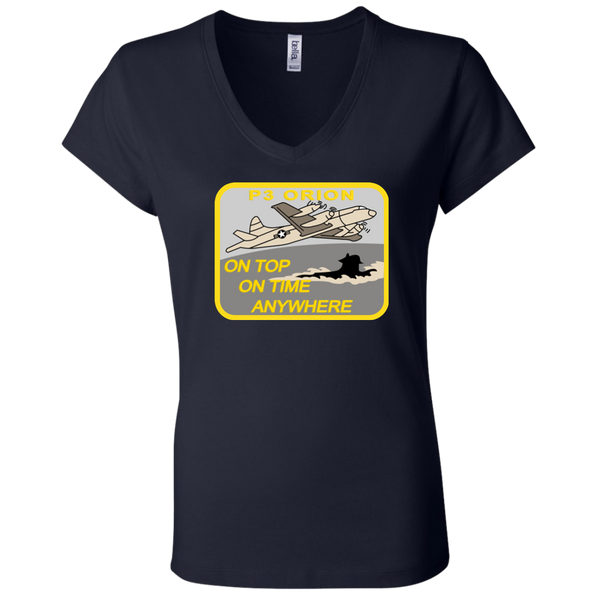 P-3 On Top Ladies Jersey V-Neck T-Shirt