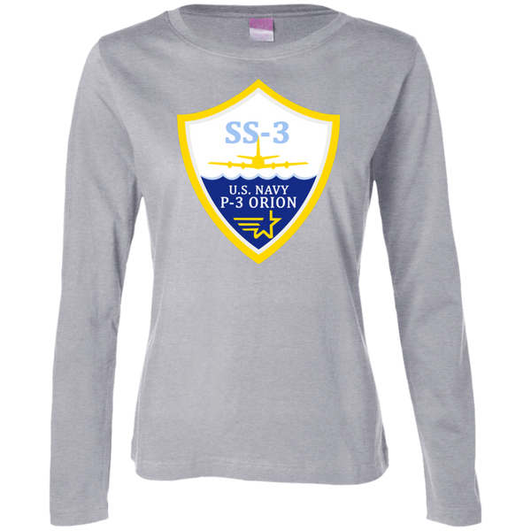 P-3 Orion 3 SS-3 Ladies' LS Cotton T-Shirt