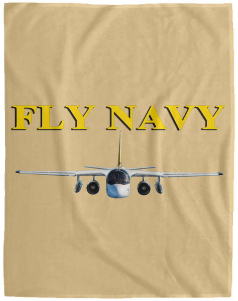 Fly Navy S-3 4 Blanket - Velveteen Micro Fleece Extra Large