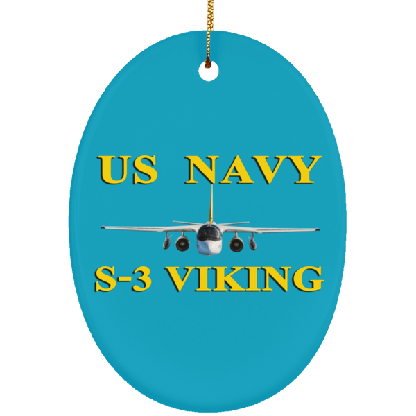 US Navy S-3 3 Ornament - Oval