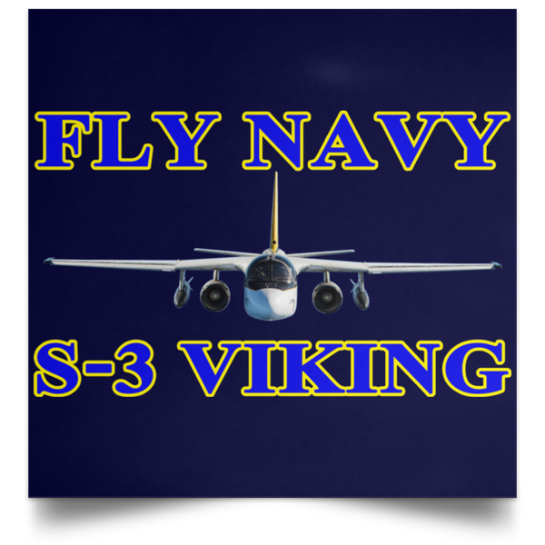 Fly Navy S-3 1 Poster - Square