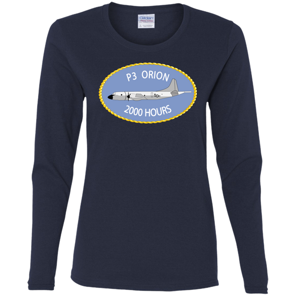 P-3 Orion 9 2000 Ladies' Cotton LS T-Shirt