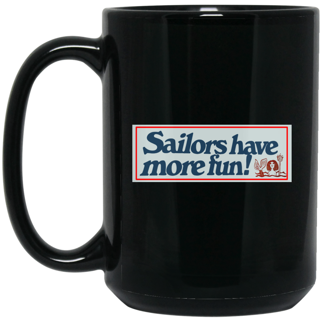 Sailors 1 Black Mug - 15oz