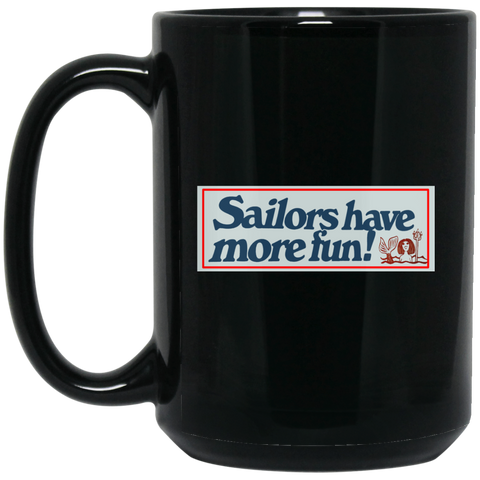 Sailors 1 Black Mug - 15oz