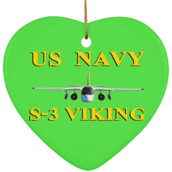 US Navy S-3 3 Ornament - Heart