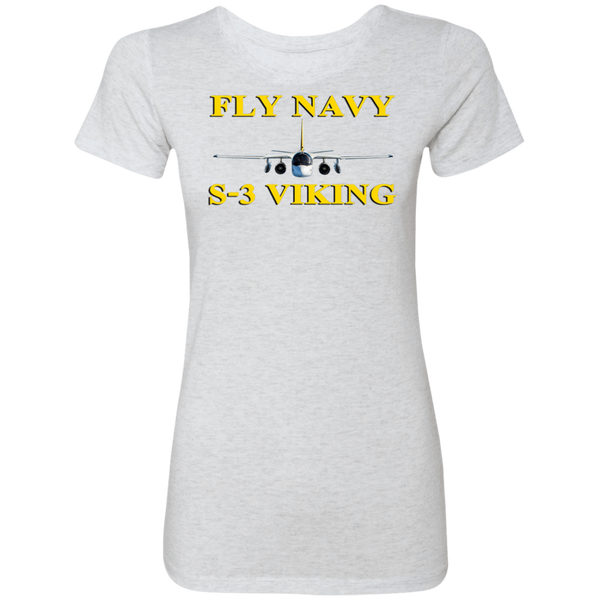 Fly Navy S-3 3 Ladies' Triblend T-Shirt