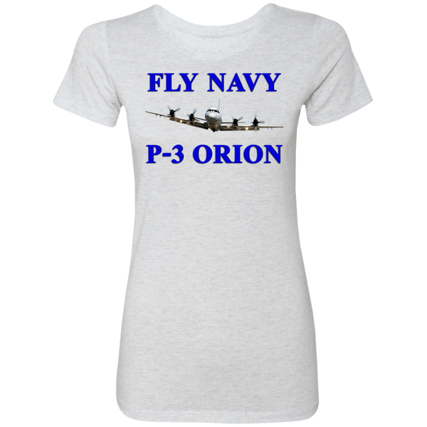 Fly Navy P-3 1 Ladies' Triblend T-Shirt