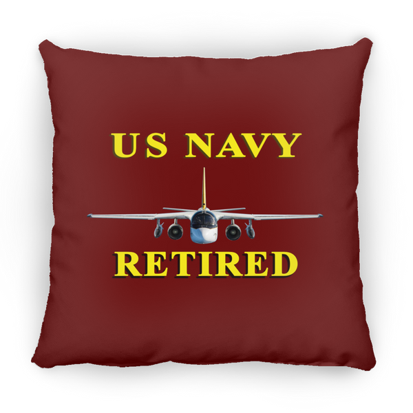 Navy Retired 2 Pillow - Square - 18x18