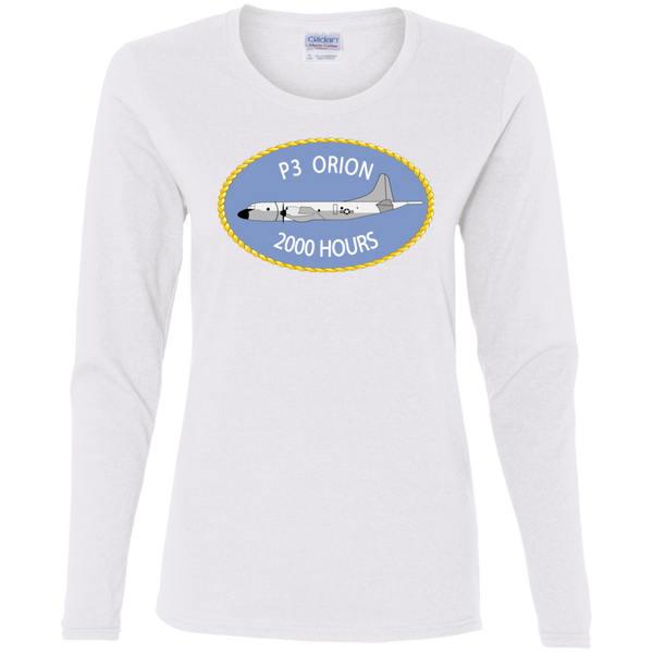 P-3 Orion 9 2000 Ladies' Cotton LS T-Shirt