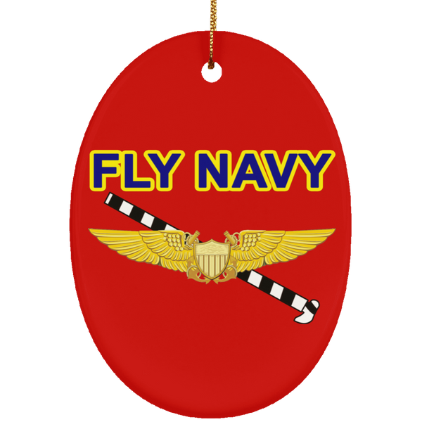 Fly Navy Tailhook 3 Ornament - Oval