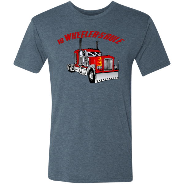 Trucker 18 Wheeler 1 Triblend T-Shirt