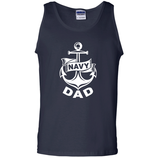 Navy Dad 1 Cotton Tank Top