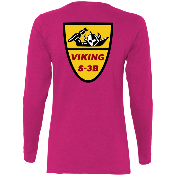 S-3 Viking 1c Ladies' Cotton LS T-Shirt