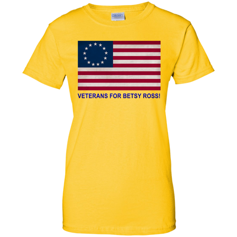 Betsy Ross Vets 1 Ladies' Cotton T-Shirt