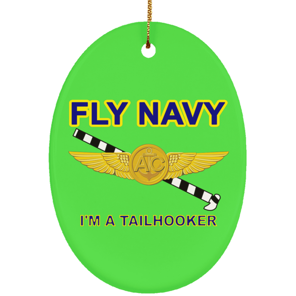 Fly Navy Tailhooker 2 Ornament - Oval