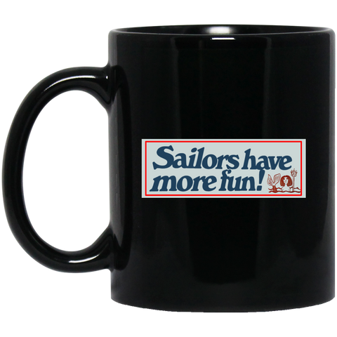 Sailors 1 Black Mug - 11oz