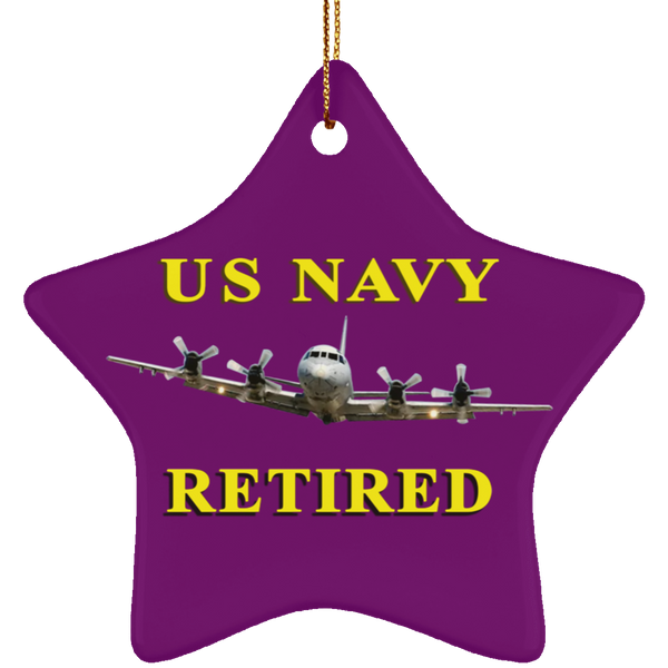 Navy Retired 1 Ornament – Star