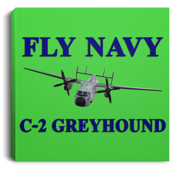 Fly Navy C-2 1 Canvas - Square .75in Frame