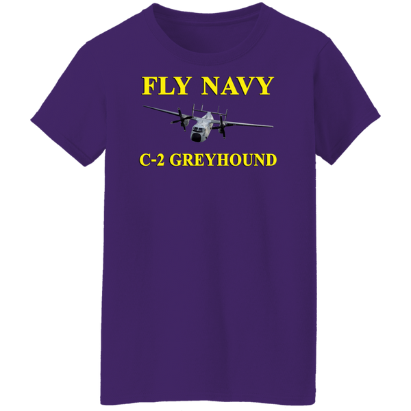 Fly Navy C-2 3 Ladies' Cotton T-Shirt