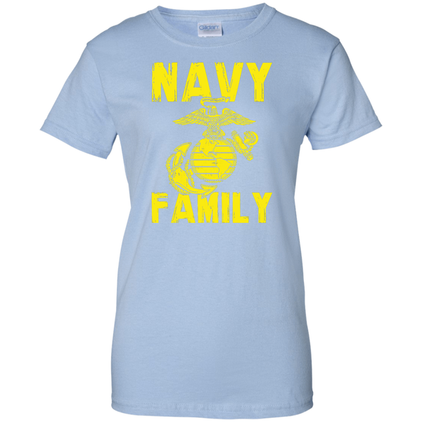 Navy Family Semper Fi Ladies' Cotton T-Shirt