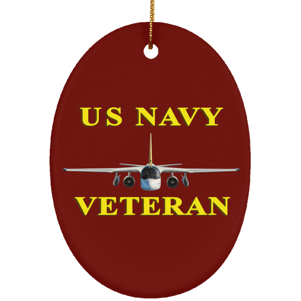 Navy Vet 3 Ornament - Oval