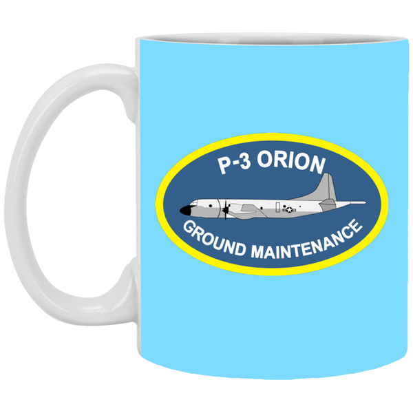 P-3 Orion 4 Ground Maint White Mug - 11oz