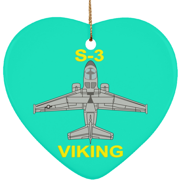 S-3 Viking 11 Ornament - Heart