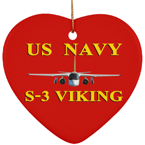 US Navy S-3 3 Ornament - Heart