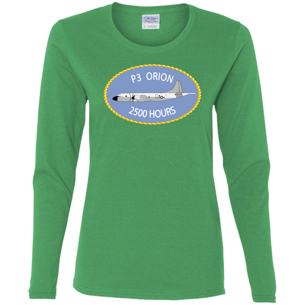 P-3 Orion 9 2500 Ladies' Cotton LS T-Shirt