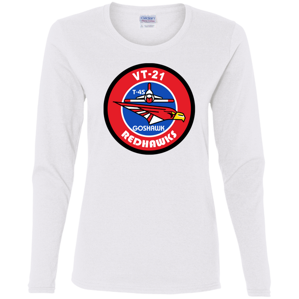 VT 21 8 Ladies' Cotton LS T-Shirt