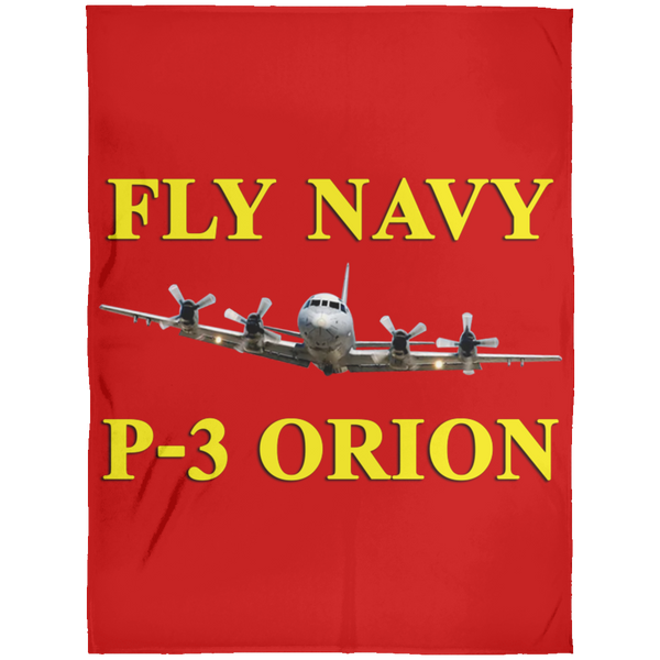 Fly Navy P-3 3 Blanket - Arctic Fleece Blanket 60x80