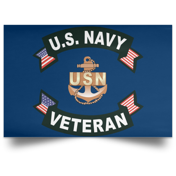 Navy Veteran Poster - Landscape