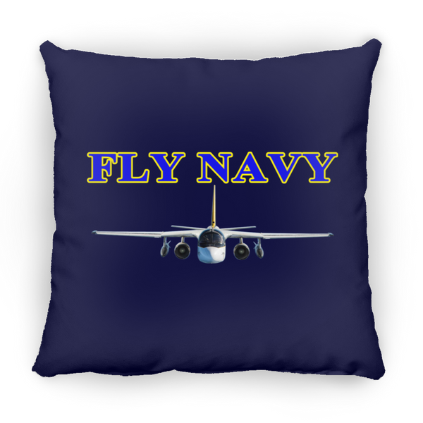 Fly Navy S-3 2 Pillow - Square - 16x16