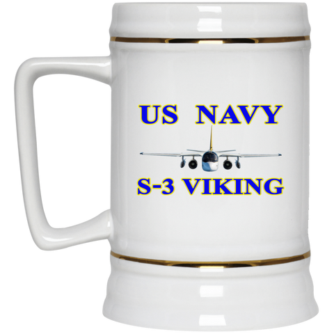 US Navy S-3 1 Beer Stein - 22oz