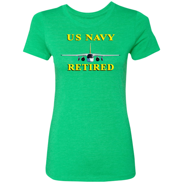 Navy Retired 2 Ladies' Triblend T-Shirt