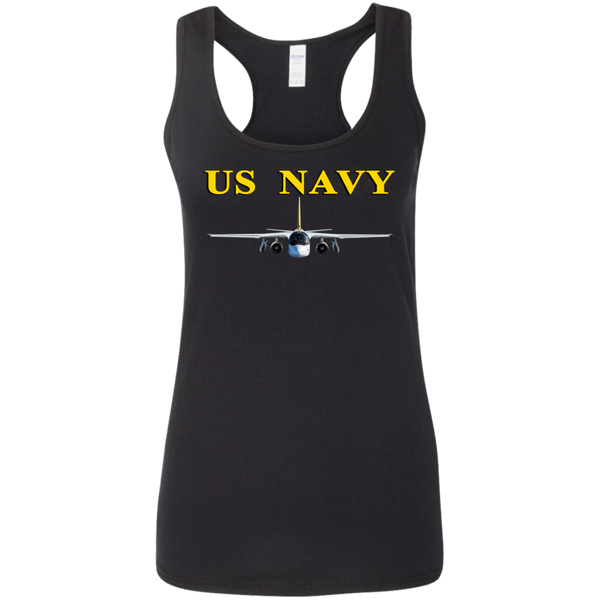 US Navy S-3 4 Ladies' Softstyle Racerback Tank