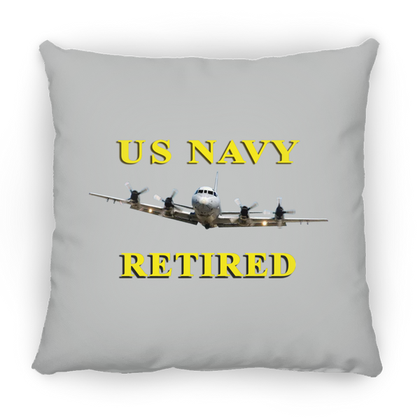 Navy Retired 1 Pillow - Square - 18x18