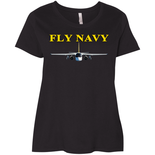 Fly Navy S-3 4 Ladies' Curvy T-Shirt