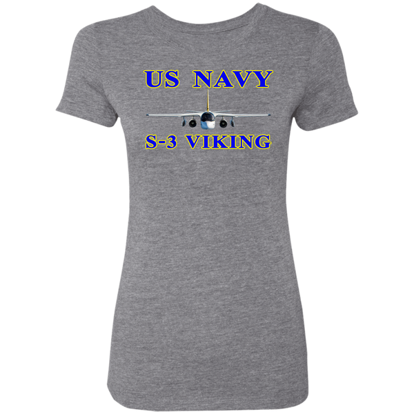 US Navy S-3 1 Ladies' Triblend T-Shirt