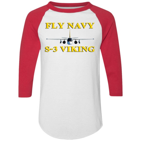 Fly Navy S-3 3 Colorblock Raglan Jersey