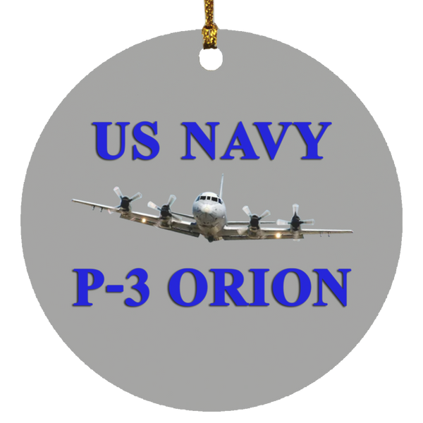 US Navy P-3 1 Ornament Ceramic - Circle