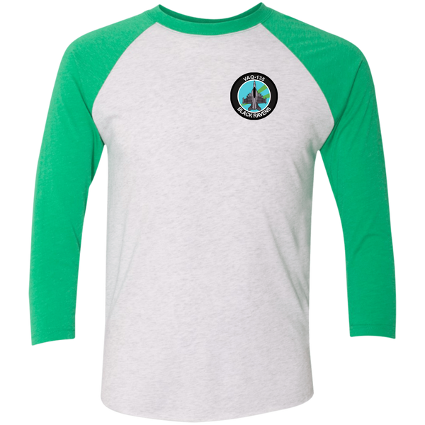 VAQ 135 5c Baseball Raglan T-Shirt