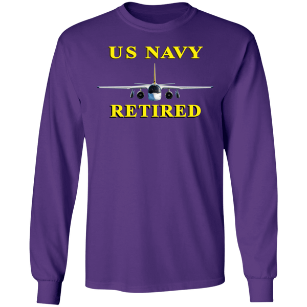Navy Retired 2 LS Ultra Cotton T-Shirt