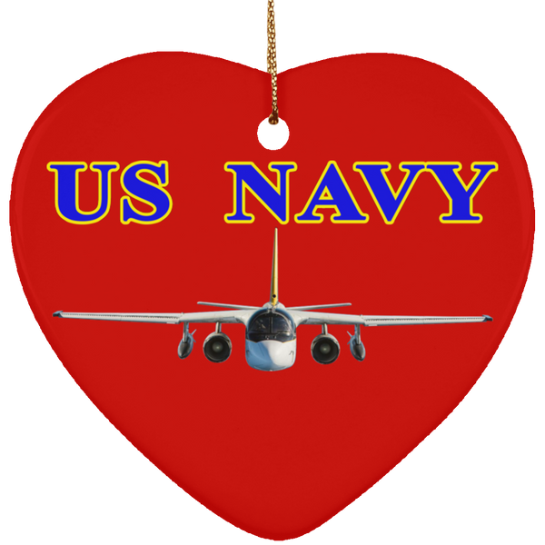 US Navy S-3 2 Ornament - Heart